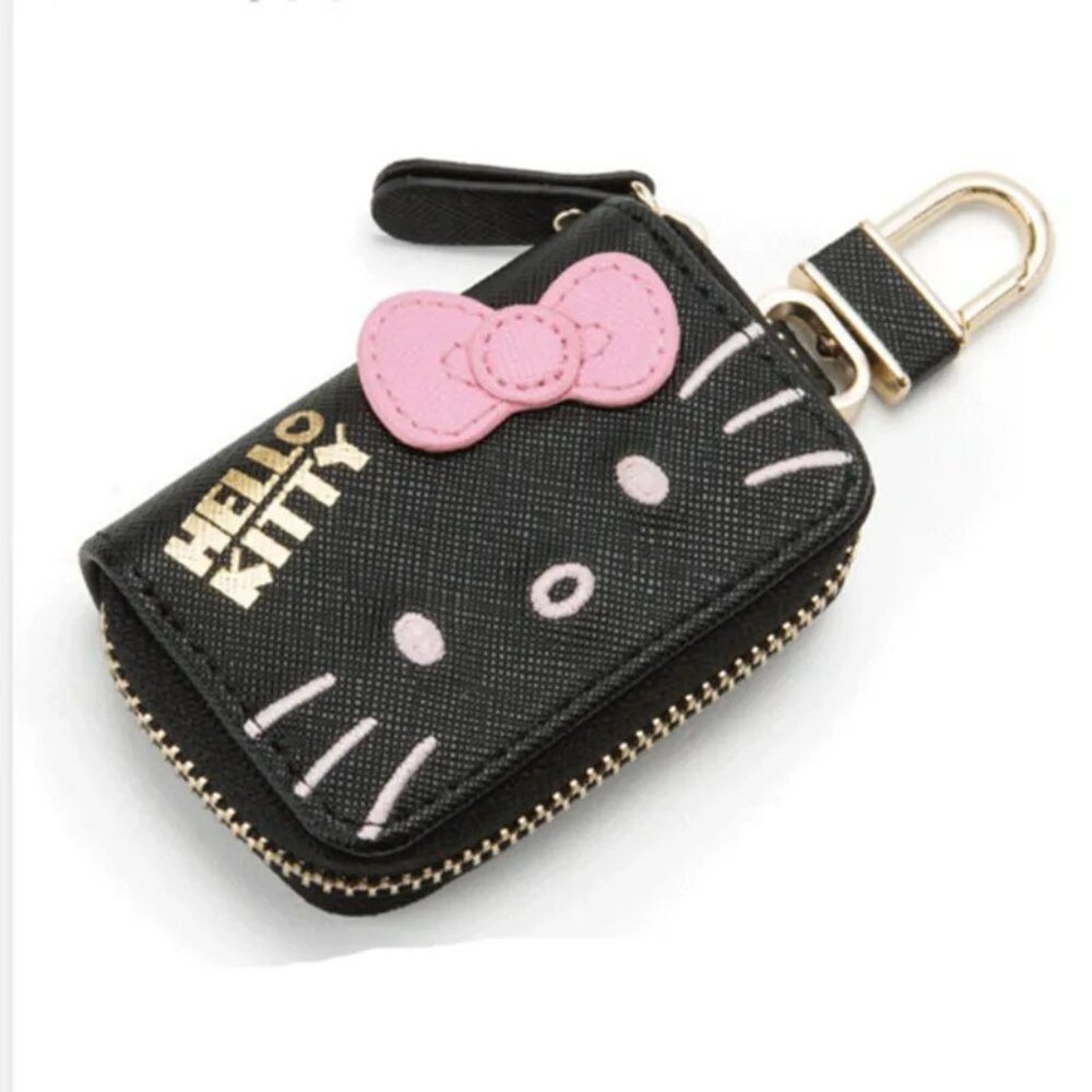 Sanrio Hello Kitty Key Coin Purse Use w/ Smart Car Key or Fob Zipper Closure NIB
